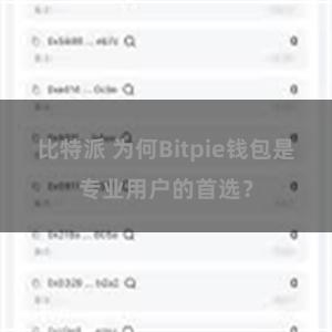比特派 为何Bitpie钱包是专业用户的首选？