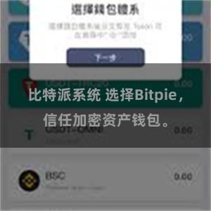 比特派系统 选择Bitpie，信任加密资产钱包。