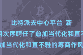 比特派去中心平台  新版块的运用次序聘任了愈加当代化和直不雅的筹商作风